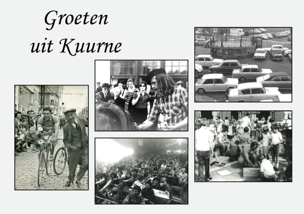 postkaart met oude beelden uit Kuurne